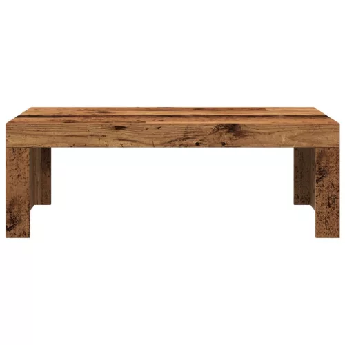 Antik fa színű szerelt fa dohányzóasztal 102 x 50 x 35 cm