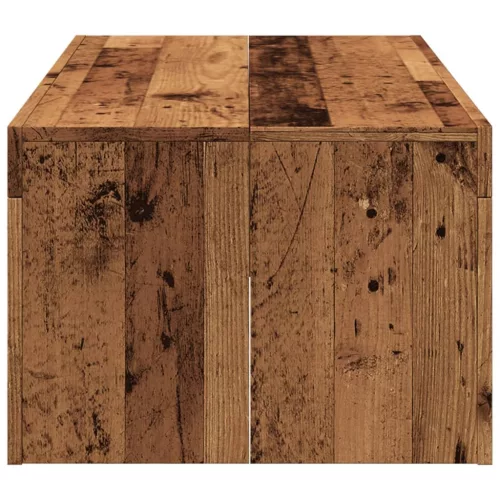 Antik fa színű szerelt fa dohányzóasztal 102 x 50 x 35 cm