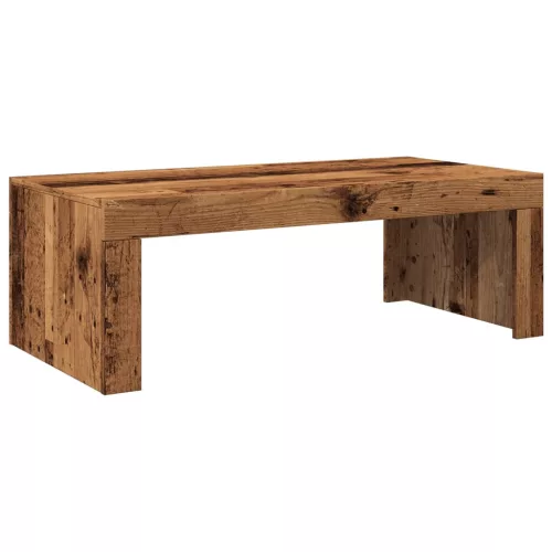Antik fa színű szerelt fa dohányzóasztal 102 x 50 x 35 cm