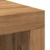 Kézműves tölgy színű szerelt fa dohányzóasztal 102 x 50 x 35 cm
