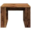 Antik fa színű szerelt fa kisasztal 50 x 50 x 35 cm