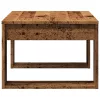 Antik fa színű szerelt fa kisasztal 50 x 50 x 35 cm