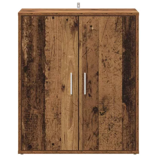 Antik fa színű szerelt fa cipősszekrény 60 x 35 x 70 cm