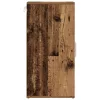 2 db antik fa színű szerelt fa cipősszekrény 32 x 35 x 70 cm