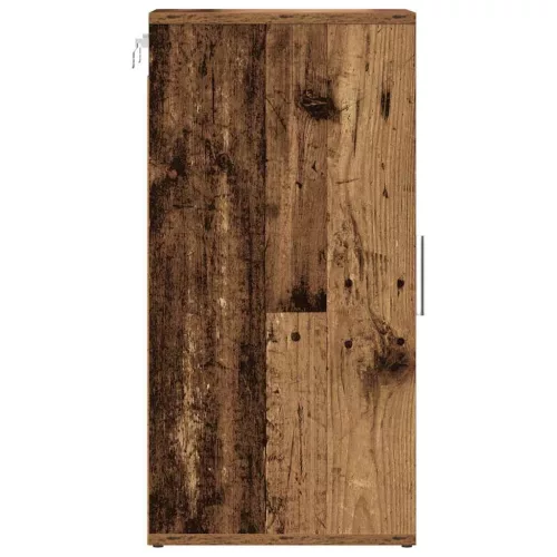 2 db antik fa színű szerelt fa cipősszekrény 32 x 35 x 70 cm