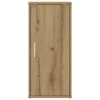 2 db kézműves tölgy színű szerelt fa cipőszekrény 32x35x70 cm