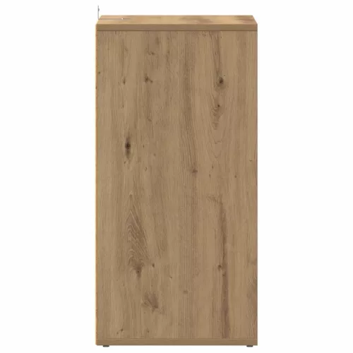 2 db kézműves tölgy színű szerelt fa cipőszekrény 32x35x70 cm