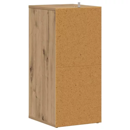 2 db kézműves tölgy színű szerelt fa cipőszekrény 32x35x70 cm