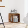 Antik fa színű szerelt fa kisasztal 33 x 33 x 34 cm