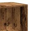 Antik fa színű szerelt fa kisasztal 33 x 33 x 34 cm