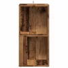 Sarokszekrény antik fa 33x33x67 cm szerelt fa