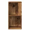 Sarokszekrény antik fa 33x33x67 cm szerelt fa