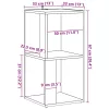 Sarokszekrény antik fa 33x33x67 cm szerelt fa