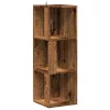 Antik fa szerelt fa sarokszekrény 33 x 33 x 100 cm