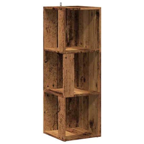 Antik fa szerelt fa sarokszekrény 33 x 33 x 100 cm