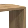 Kézműves tölgy színű szerelt fa TV-szekrény 100x24x32 cm
