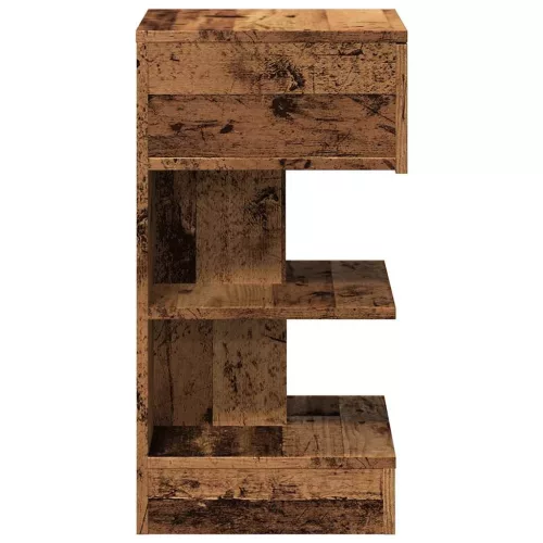 Éjjeliszekrények 2 db Régi fa 40x35x65 cm Gépesített fa
