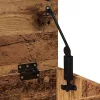 Antik fa színű szerelt fa cipőtároló pad 60 x 30 x 45 cm
