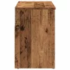 Antik fa színű szerelt fa cipőtároló pad 80 x 30 x 45 cm