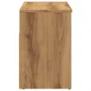 Kézműves tölgy színű szerelt fa cipőtároló pad 80 x 30 x 45 cm