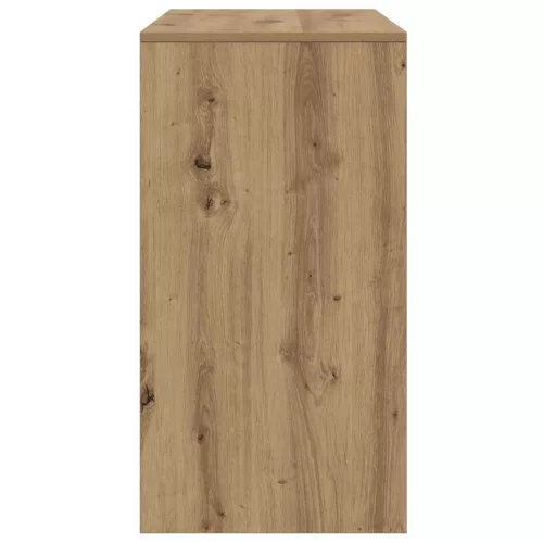 Kézműves tölgy színű szerelt fa dohányzóasztal 89x41x76,5 cm