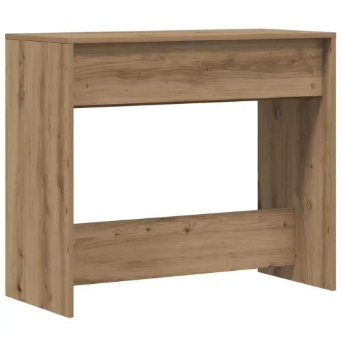 Kézműves tölgy színű szerelt fa dohányzóasztal 89x41x76,5 cm