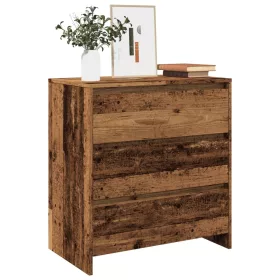 Antik fa színű szerelt fa tálalószekrény 70x41x75 cm