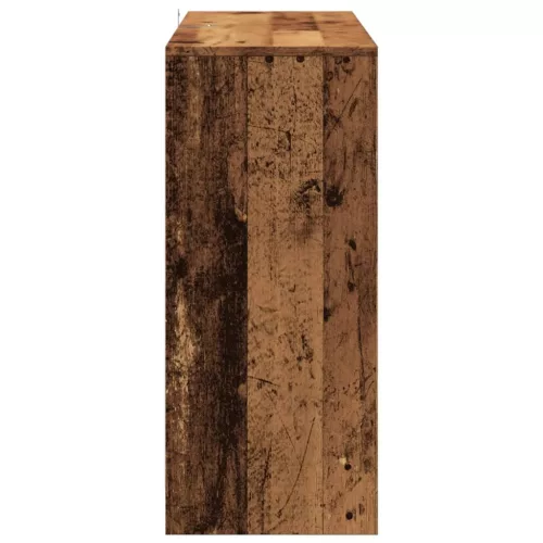Antik fa színű szerelt fa tálalószekrény 102 x 33 x 75 cm