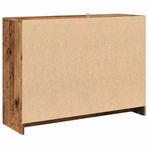 Antik fa színű szerelt fa tálalószekrény 102 x 33 x 75 cm