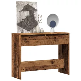 Szürke sonoma szerelt fa tálalóasztal 100x35x76,5 cm