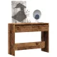 Szürke sonoma szerelt fa tálalóasztal 100x35x76,5 cm