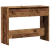 Szürke sonoma szerelt fa tálalóasztal 100x35x76,5 cm