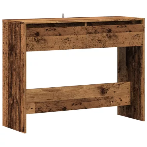 Szürke sonoma szerelt fa tálalóasztal 100x35x76,5 cm