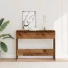 Szürke sonoma szerelt fa tálalóasztal 100x35x76,5 cm