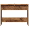 Szürke sonoma szerelt fa tálalóasztal 100x35x76,5 cm