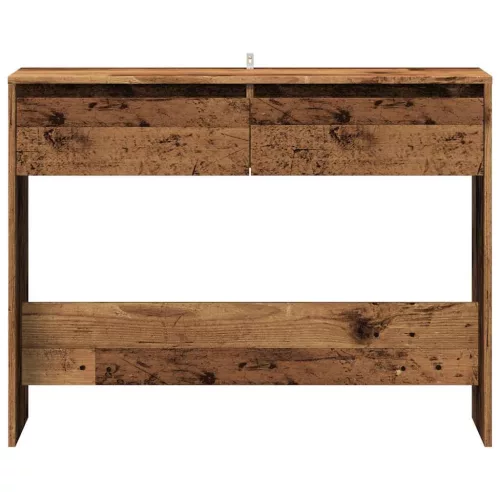 Szürke sonoma szerelt fa tálalóasztal 100x35x76,5 cm