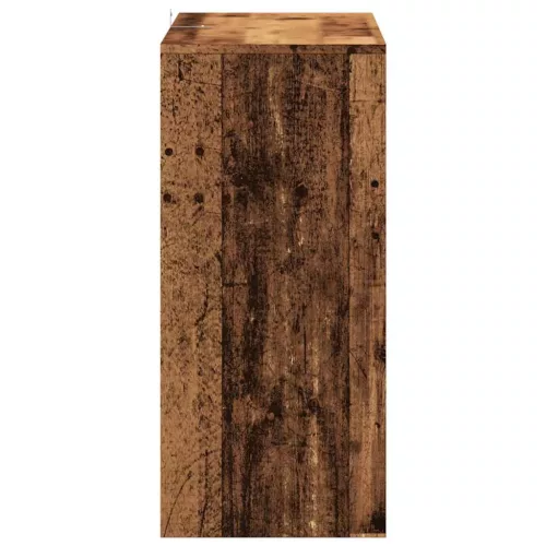 Szürke sonoma szerelt fa tálalóasztal 100x35x76,5 cm