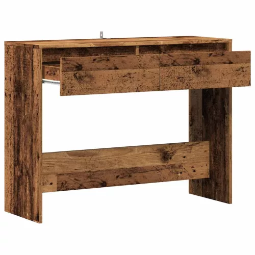 Szürke sonoma szerelt fa tálalóasztal 100x35x76,5 cm
