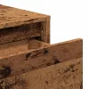 Szürke sonoma szerelt fa tálalóasztal 100x35x76,5 cm