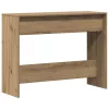 Kézműves tölgy színű szerelt fa dohányzóasztal 100x35x76,5 cm