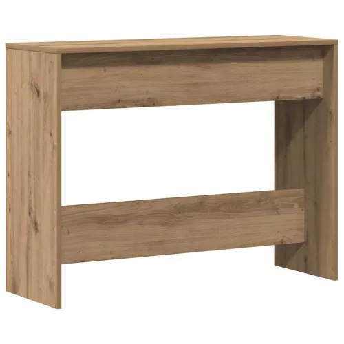 Kézműves tölgy színű szerelt fa dohányzóasztal 100x35x76,5 cm