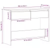Kézműves tölgy színű szerelt fa dohányzóasztal 100x35x76,5 cm