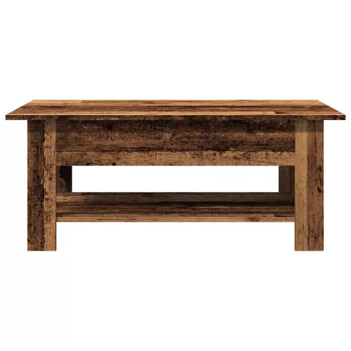 Antik fa színű szerelt fa dohányzóasztal 102 x 55 x 42 cm