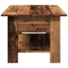 Antik fa színű szerelt fa dohányzóasztal 102 x 55 x 42 cm