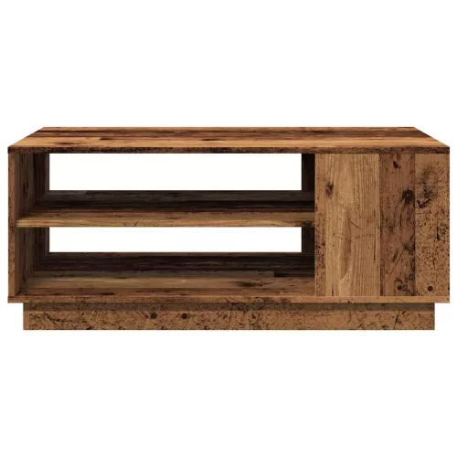 Antik fa színű szerelt fa dohányzóasztal 102 x 55 x 43 cm