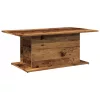 Antik fa színű szerelt fa dohányzóasztal 102 x 55,5 x 40 cm
