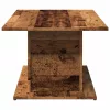 Antik fa színű szerelt fa dohányzóasztal 102 x 55,5 x 40 cm