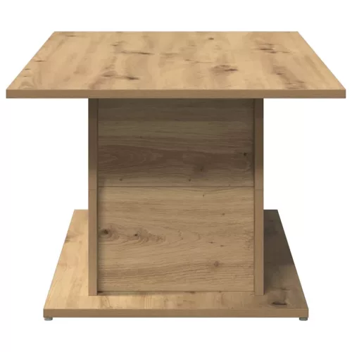 Kézműves tölgy színű szerelt fa dohányzóasztal 102x55,5x40 cm