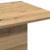 Kézműves tölgy színű szerelt fa dohányzóasztal 102x55,5x40 cm