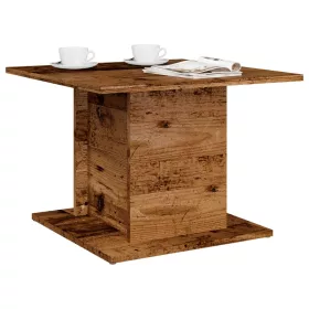   Antik fa színű szerelt fa dohányzóasztal 55,5 x 55,5 x 40 cm